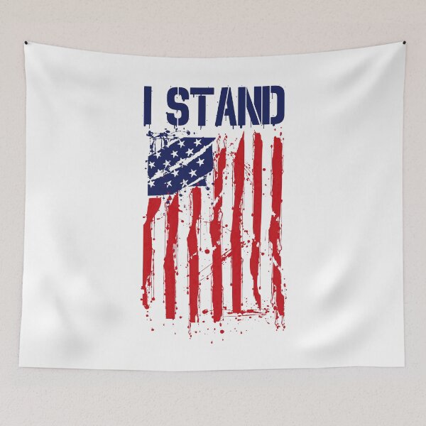 Item preview, I Stand I Don't Kneel Shirt American Flag Stand For Anthem designed and sold by trndsttrz.