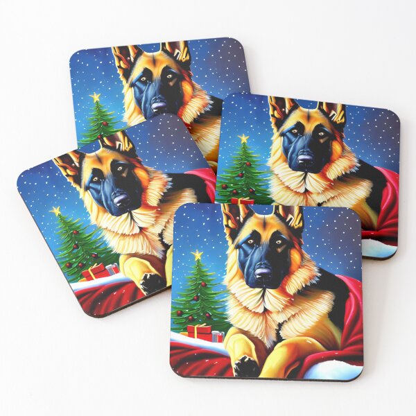 Item preview, Christmas German Shepherd, Dogs Snow Winter designed and sold by GwendolynFrost.
