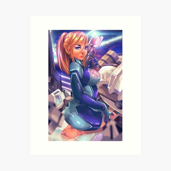 Item preview, Samus Aran Zero Suit Portrait designed and sold by VenomGirls.