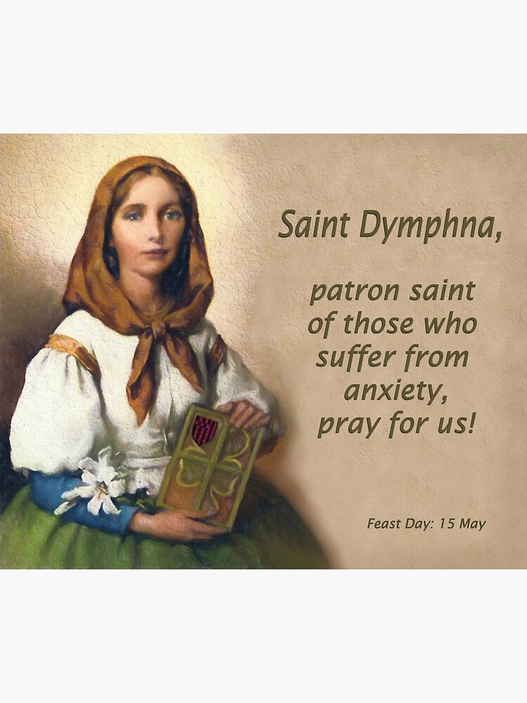 "Saint Dymphna, Patron Saint of Those Suffering from Anxiety" Canvas