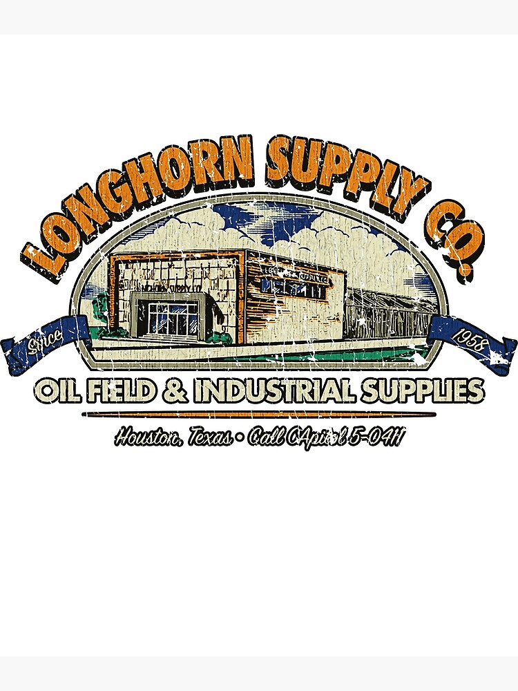 "Oilfield Longhorn Supply Co " Poster for Sale by MichaeB Redbubble