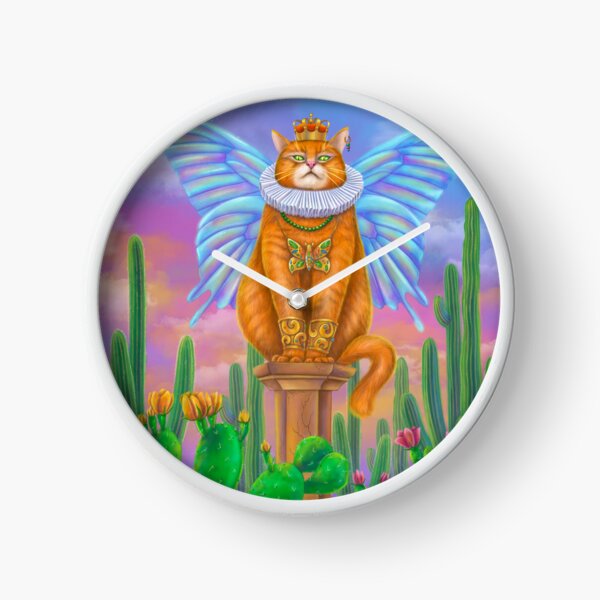 magic King cat  Clock