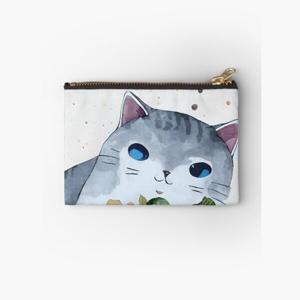 Item preview, Cozy cat with books and house plants, watercolor designed and sold by njiiz.
