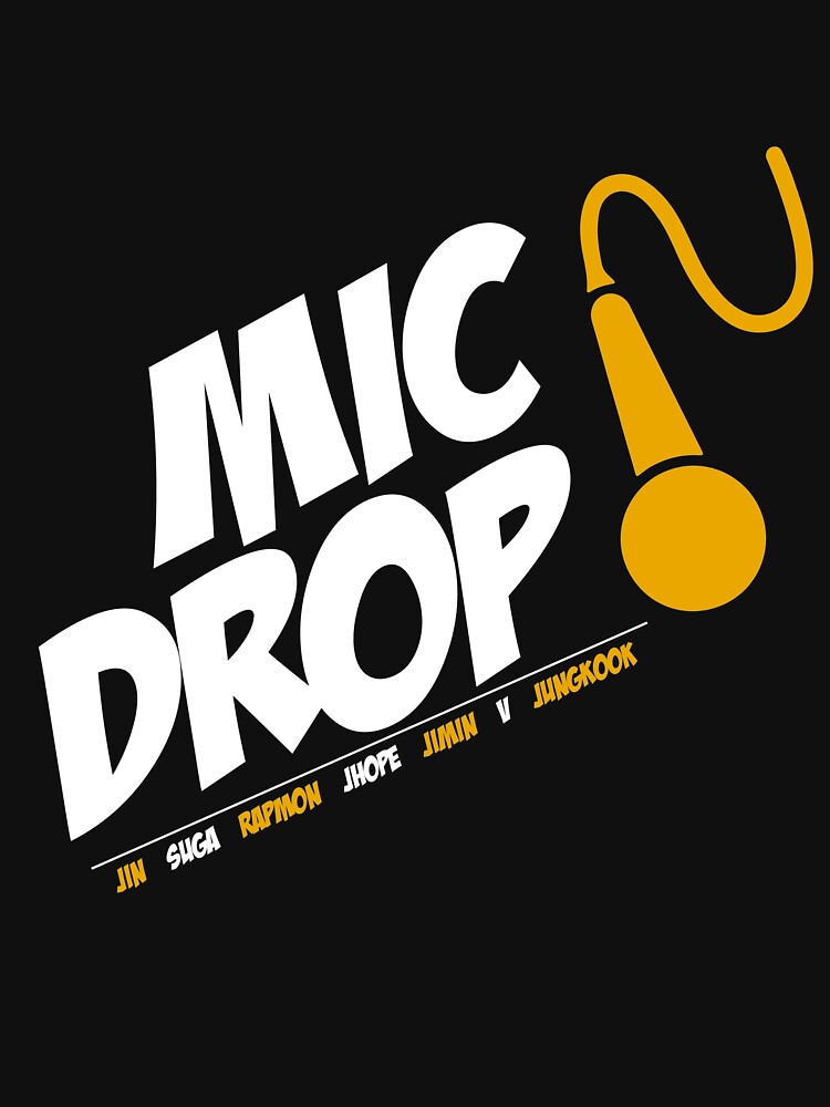 "BTS Bangtan Boys Mic Drop" Tshirt by thinkkpop Redbubble