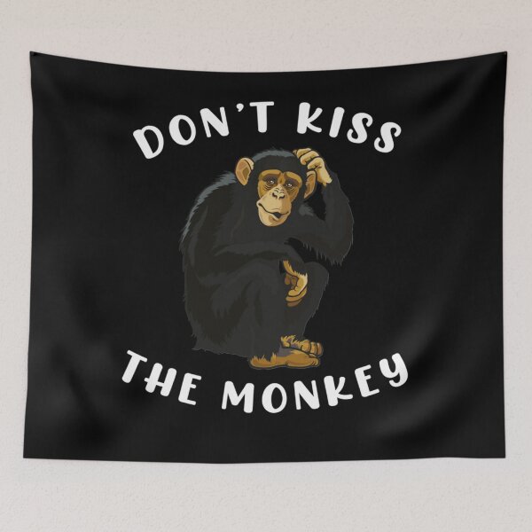Item preview, Don't kiss the monkey. Monkeypox virus funny Classic T-Shirt designed and sold by ZoeyMichiels.