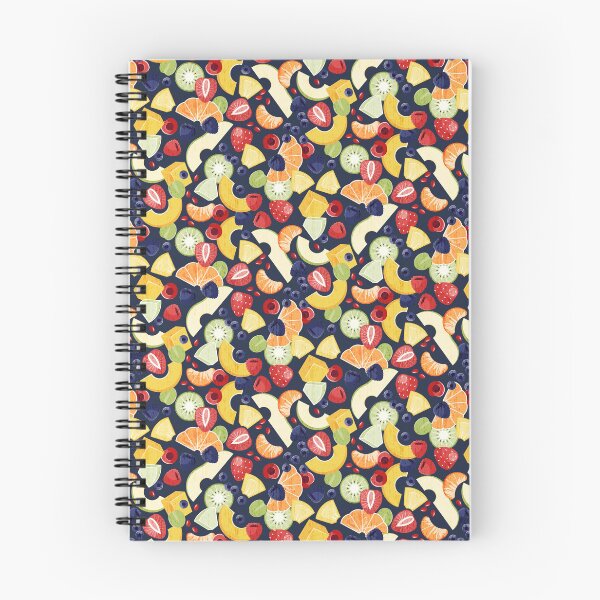 Item preview, Ditsy Fruit Salad - Navy designed and sold by appleyards.