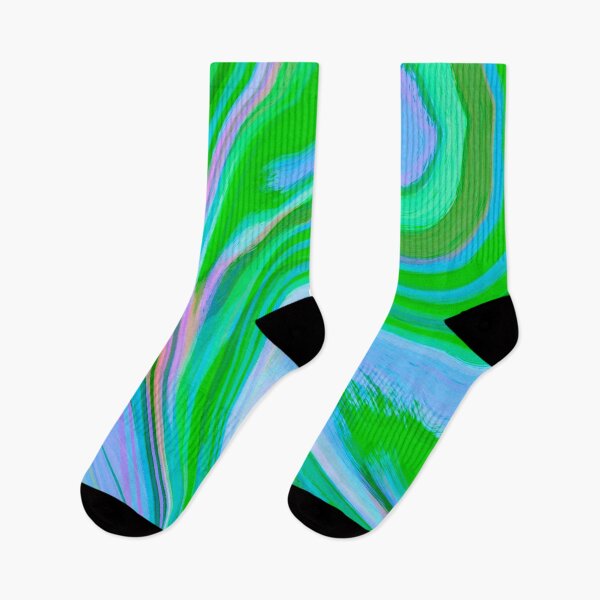 Item preview, Baby Blue, Baby Green, Blue Tones and Green Tones Multicolor Neon Marble Pattern Design designed and sold by theprintedclub.
