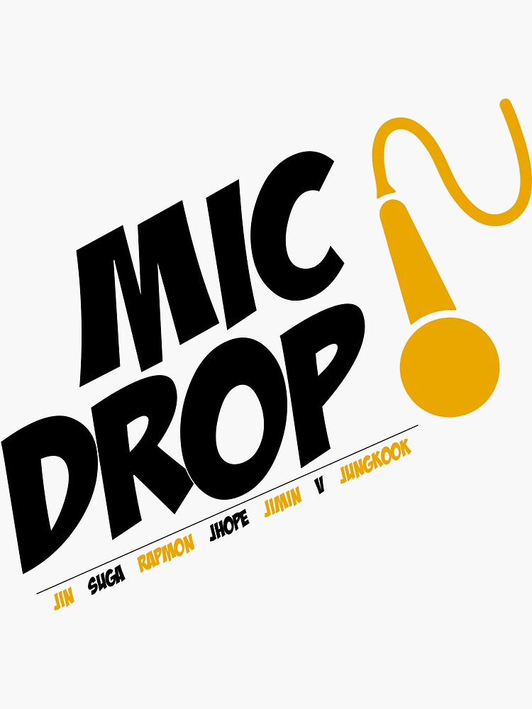 BTS Mic Drop Stickers | Kpop Sticker pack | Bangtan Stickers