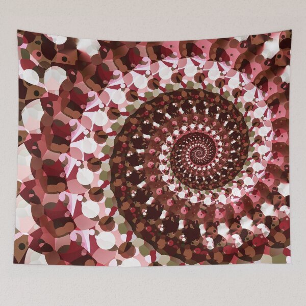 Item preview, Red Dots Spiral designed and sold by pinkal.