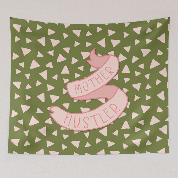Item preview, Mother Hustler in Pale Pink and Olive Green designed and sold by Natalie du Plessis.