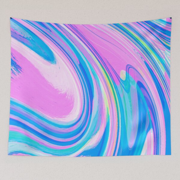 Item preview, Baby Blue, Baby Pink, Blue Tones and Pink Tones Multicolor Neon Marble Pattern Design designed and sold by theprintedclub.