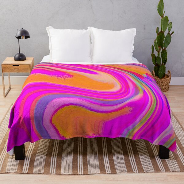 Item preview, Neon Pink, Neon Orange, Pink Tones and Orange Tones Multicolor Neon Marble Pattern Design designed and sold by theprintedclub.