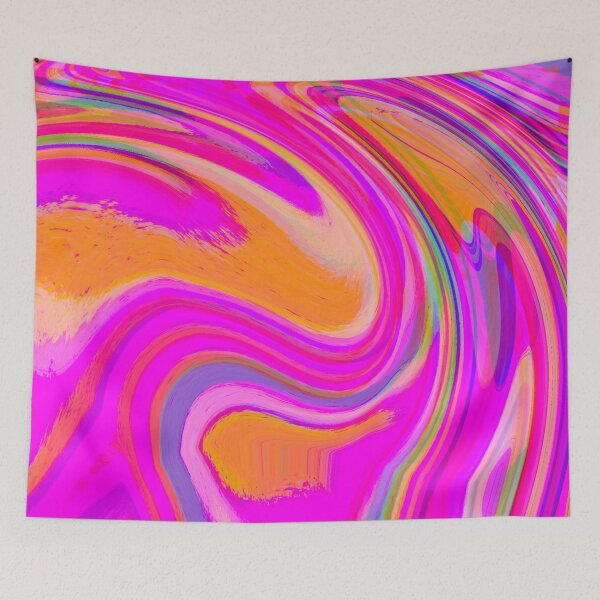 Item preview, Neon Pink, Neon Orange, Pink Tones and Orange Tones Multicolor Neon Marble Pattern Design designed and sold by theprintedclub.