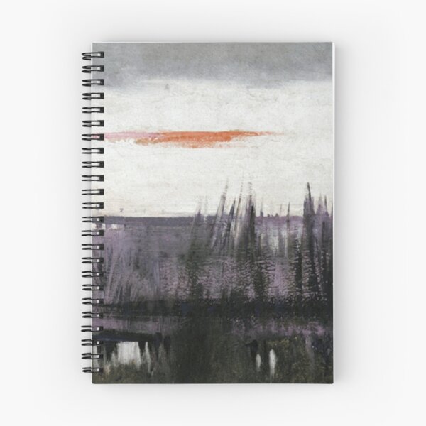 Item preview, Sunset over the Lake on a Cloudy Day, Abstract Painting designed and sold by Ivan333Croatia.