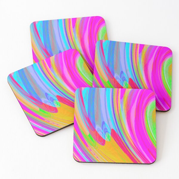 Item preview, Rainbow Multicolor Neon Marble Pattern Design designed and sold by theprintedclub.
