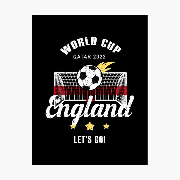 "England Flag World Cup Qatar 2022" Photographic Print for Sale by ArtIllust Redbubble