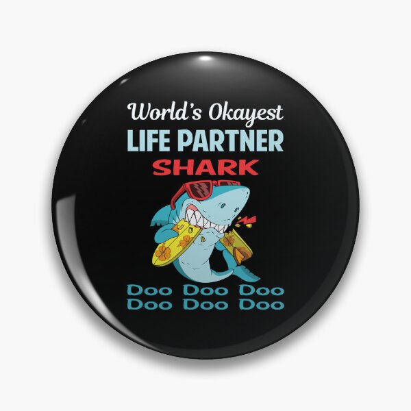 Item preview, Funny Shark LIFE PARTNER designed and sold by StoreHornedFace.