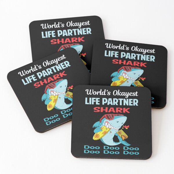 Item preview, Funny Shark LIFE PARTNER designed and sold by StoreHornedFace.