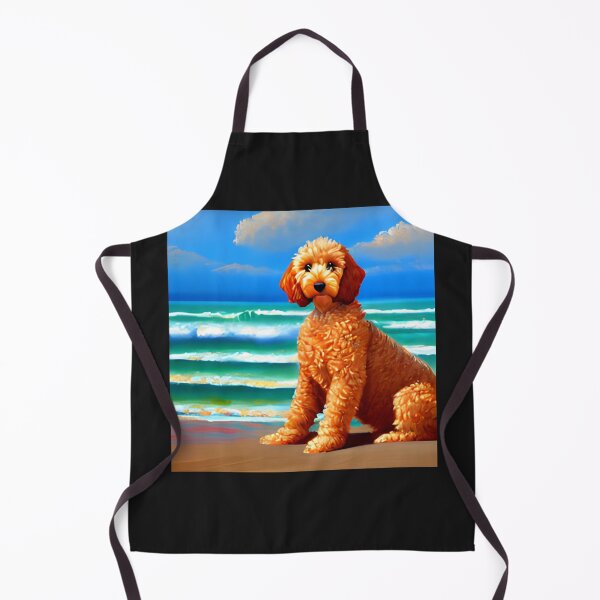 Item preview, Goldendoodle Beach Art designed and sold by GwendolynFrost.