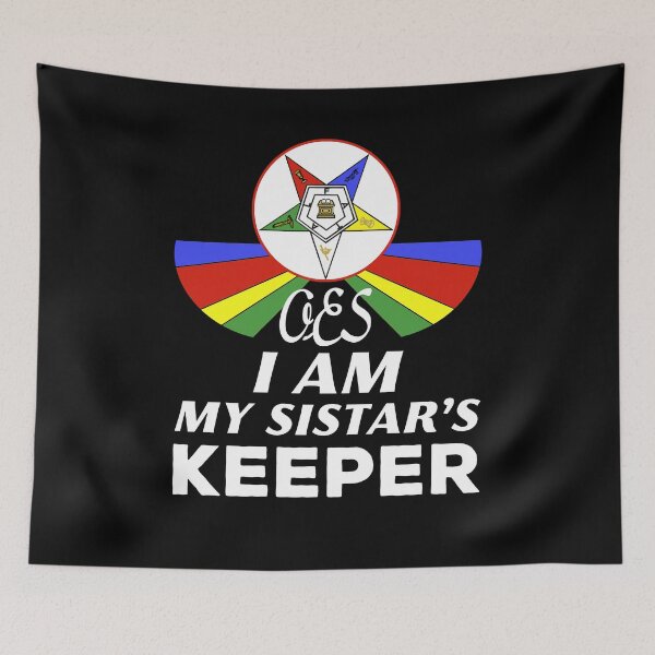 Item preview, OES Order Of The Eastern Star Logo I Am My Sistar's Keeper designed and sold by TopTeeShop.