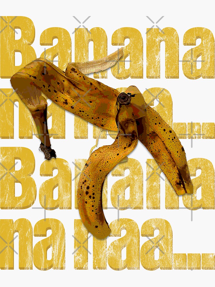 "Banana na naa Beethoven Design Banana Pun Design" Sticker for Sale by