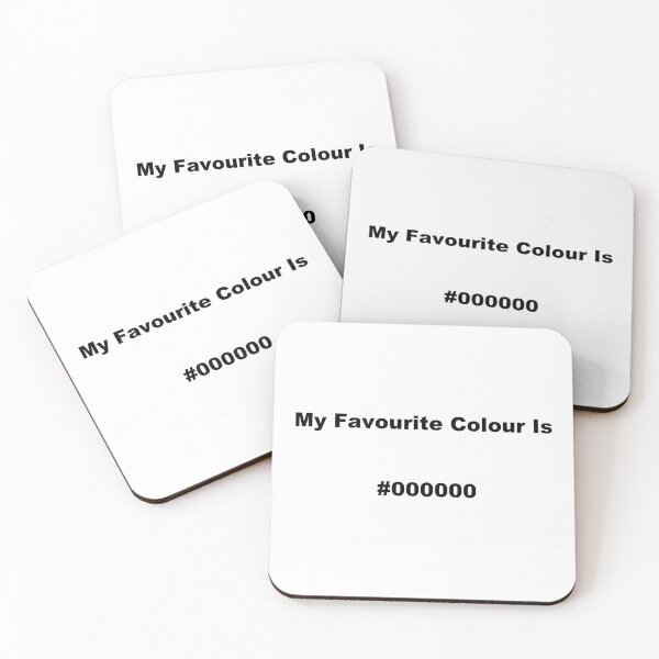 Item preview, My Favourite Colour Is #000000 designed and sold by kiippers.