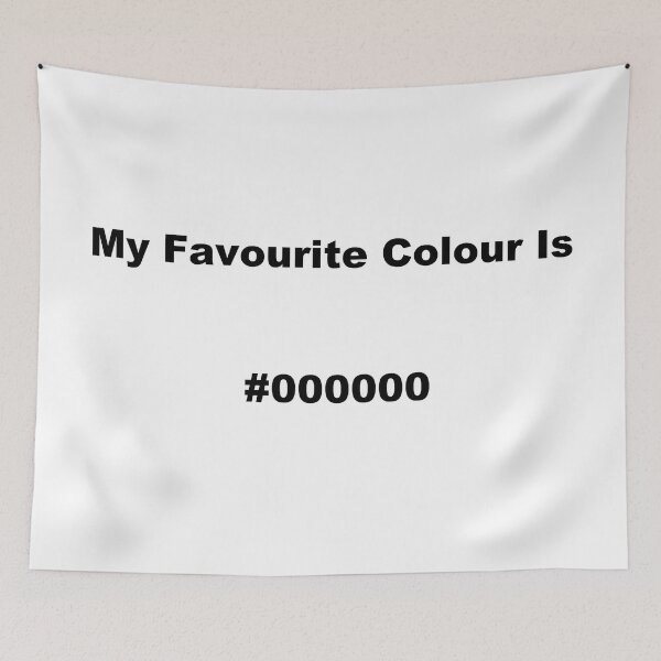 Item preview, My Favourite Colour Is #000000 designed and sold by kiippers.