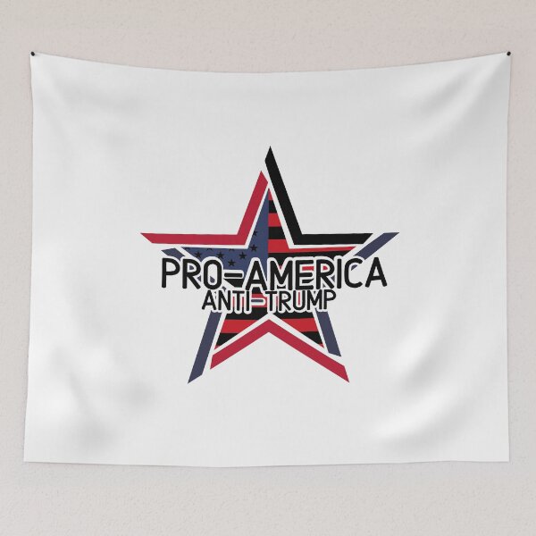 Item preview, Pro-America Anti-Trump  designed and sold by miracletee.