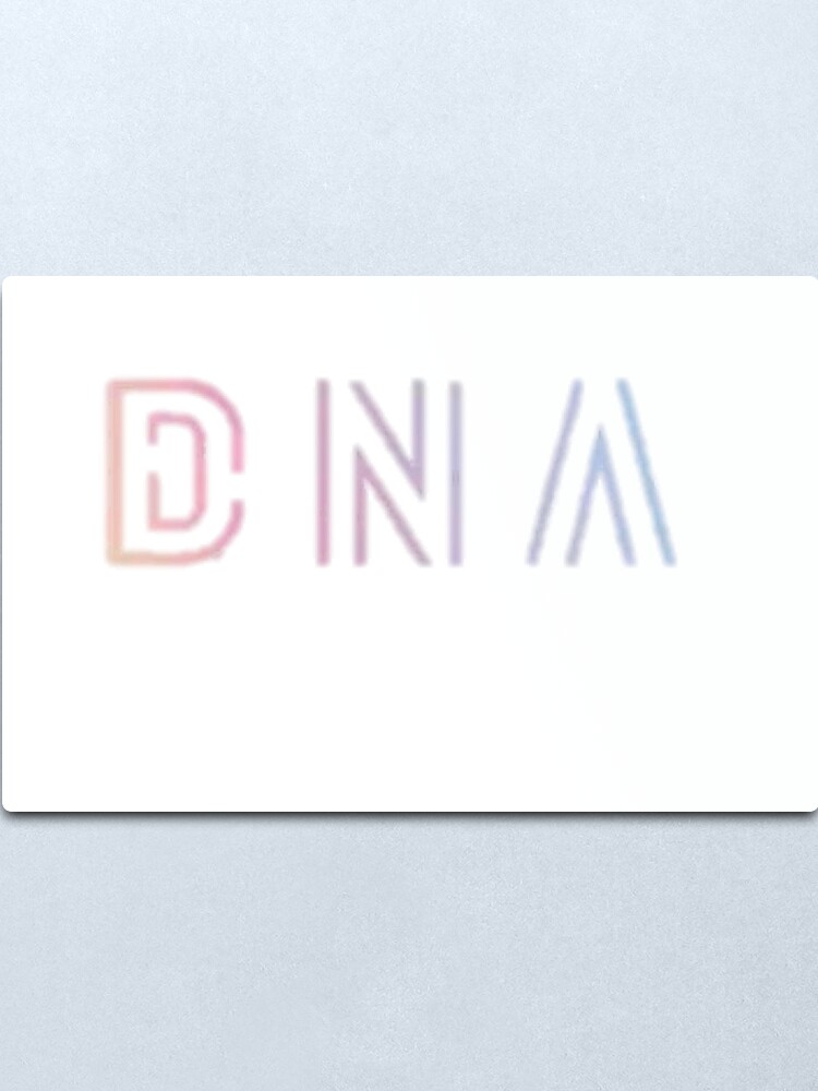 Alternate view of BTS DNA Logo Metal Print
