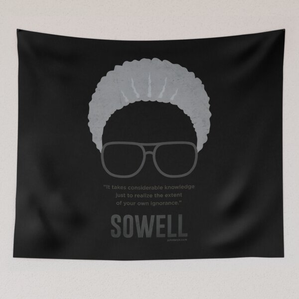 Item preview, Thomas Sowell - ignorance quote Classic  designed and sold by dorothyhinlmta.