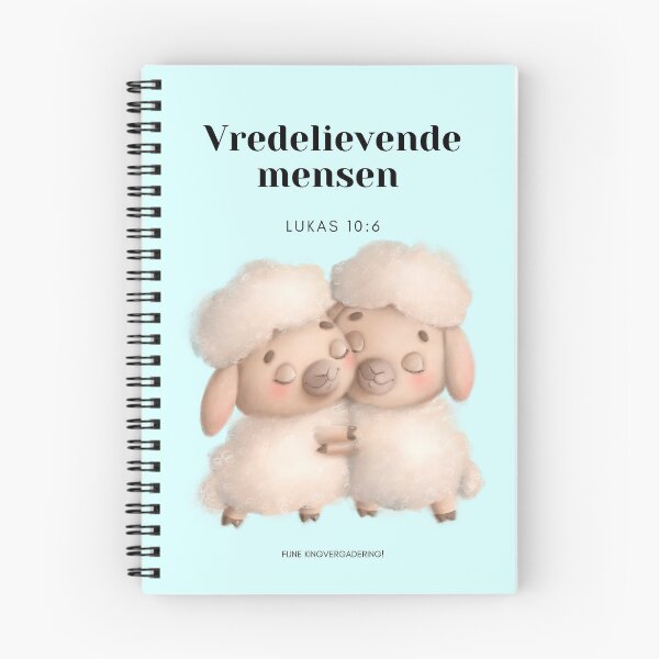 Item preview, Vredelievende mensen Kringvergadering, JW gifts, notebook, notitieboekje designed and sold by JJB-Designs.