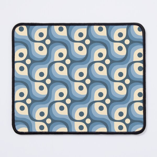 Item preview, 2201 - abstract retro pattern, blue designed and sold by RouCouCou.
