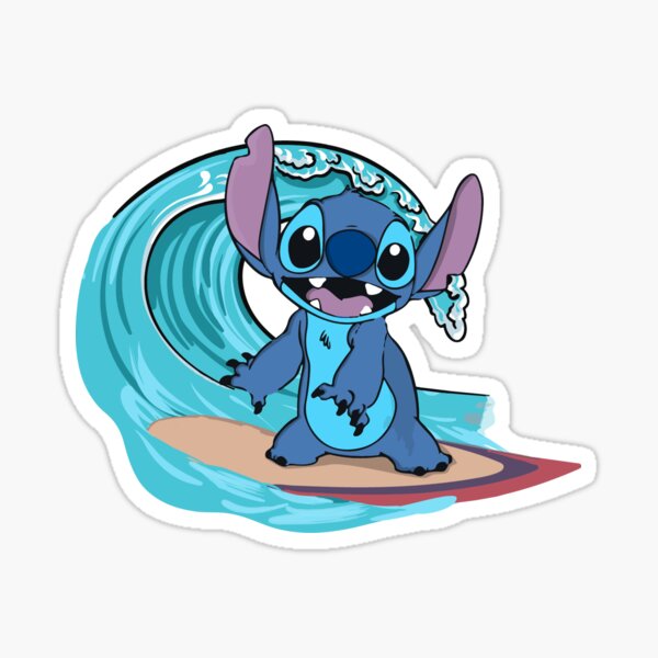 Lilo & Stitch : Stitch's Surf Up | Phone Case | T-Shirts(etc.) Sticker