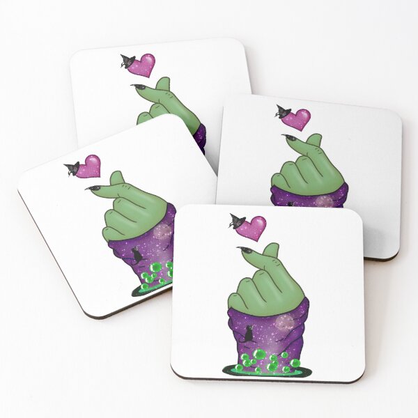 Item preview, Halloween Kpop Hand Finger Heart Witch designed and sold by Jolly-Yosei.
