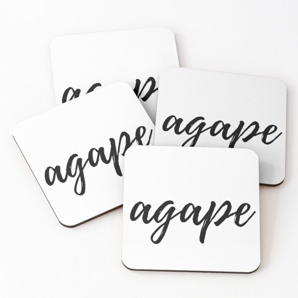 Item preview, agape cursive text designed and sold by FreeGraceShop.