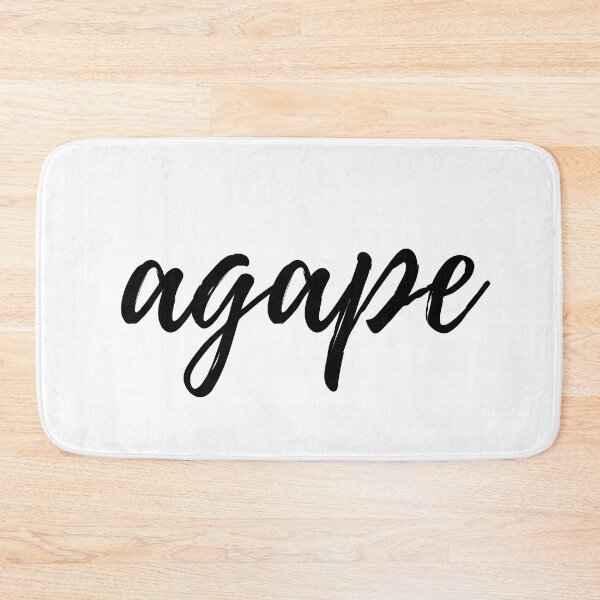 Item preview, agape cursive text designed and sold by FreeGraceShop.