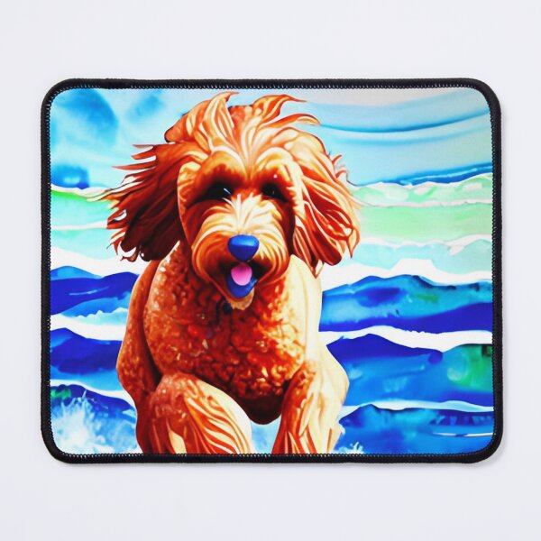 Item preview, Goldendoodle Coastal Sea Art designed and sold by GwendolynFrost.