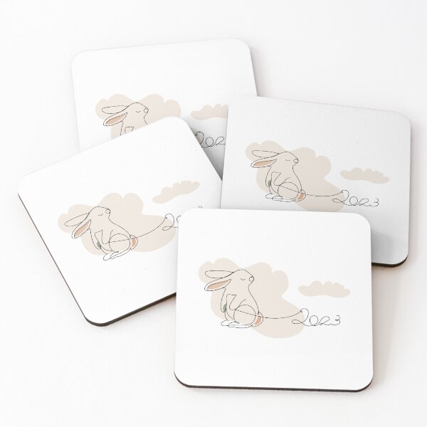 Item preview, Continuous one line drawing of Bunny symbol of 2023 year. Fluffy rabbit silhouette with ears in simple linear style for winter design greeting card and web banner. Doodle Vector illustration designed and sold by LineHome.