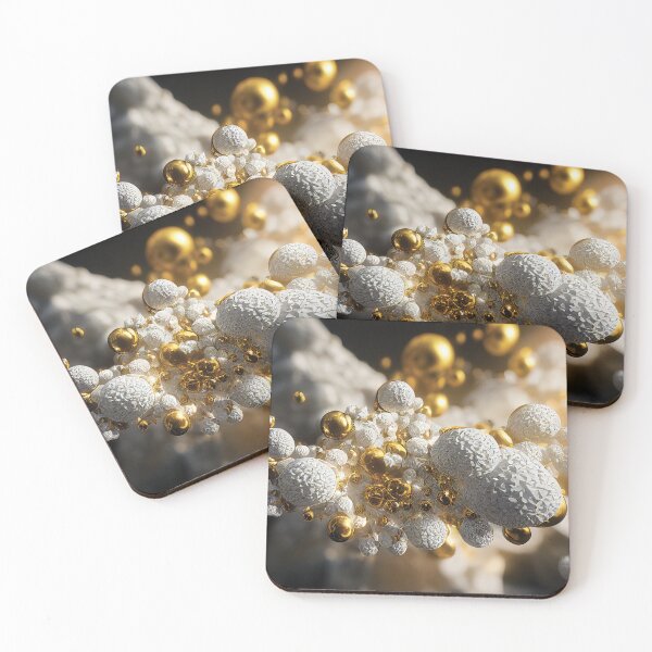 Item preview, Glamour gold and white pattern designed and sold by Mobius Spot Collective.