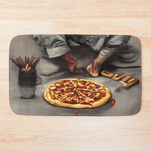 Item preview, Shaolin Pizza Monk - funny pizza designed and sold by Aniyah.