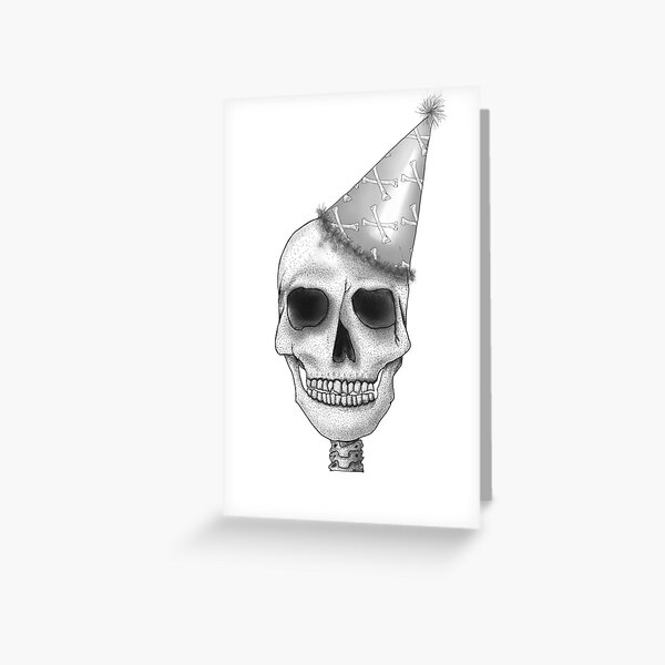 Item preview, Schädel mit Partyhut designed and sold by WaywardStore.