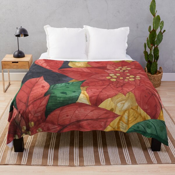 Item preview, Poinsettia Seamless Pattern designed and sold by JTS STORE.