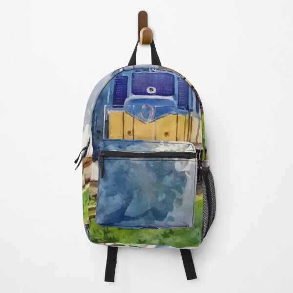 Item preview, Hand Drawn Water Color Train Railway Station Art designed and sold by JTS STORE.