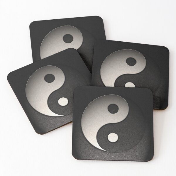 Item preview, Yin Yang Symbol Leather Texture Repost designed and sold by The Learning Curve Photography.