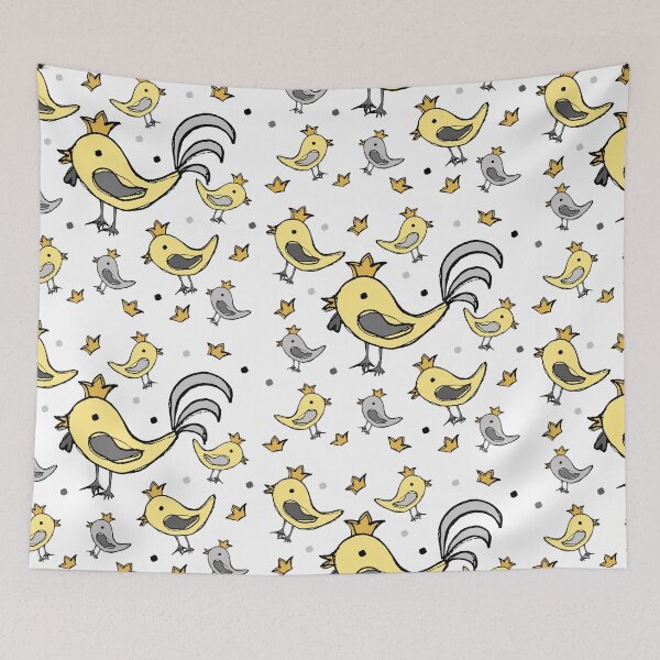 Item preview, Happy Chicken Pattern designed and sold by Grapheum.