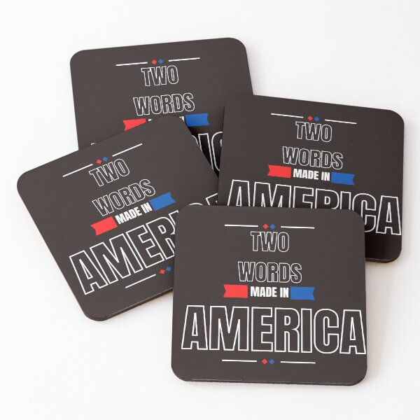 Item preview, Two Words Made in America Sticker  designed and sold by TheCreativeFab.