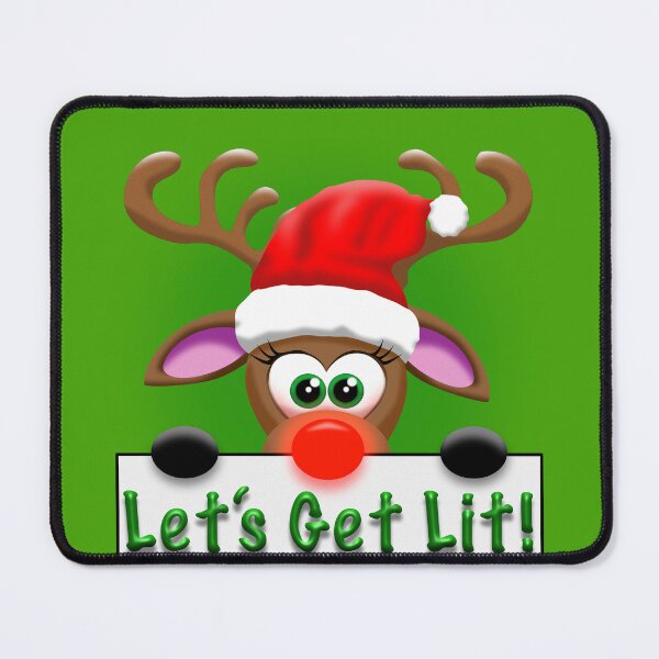 Item preview, Let's get Lit Reindeer designed and sold by DesertG.