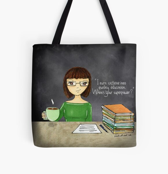 Teacher coffee 16 All Over Print Tote Bag