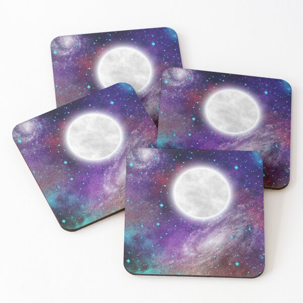 Item preview, Moon Glow Galaxy Metal Print designed and sold by The Shark  Designer.