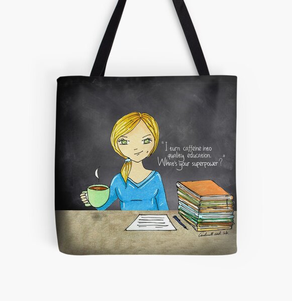 Teacher coffee 14 All Over Print Tote Bag